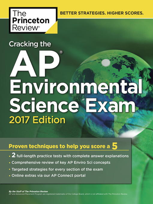 Title details for Cracking the AP Environmental Science Exam, 2017 Edition by Princeton Review - Available